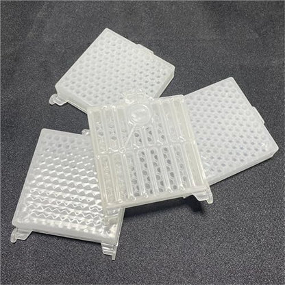 Queen Bee Cage 15Pcs Beekeeping Transport Queen Cages Bee Post Cage Transparent Box with Comb Fundation Sheet Queen Rearing Tool for Beekeeping Supplies