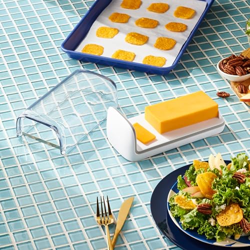 Chef'n 2-in-1 Cheese Slicer and Storage Container | Integrated Lid Keeps Cheese Fresh | Ideal Gift for the Cheese Lover - style: Cheese