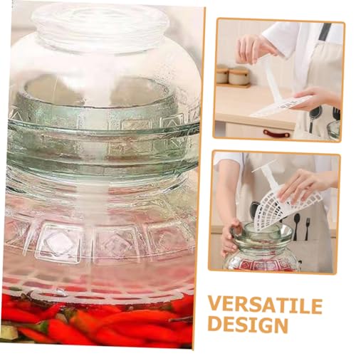 Mobestech 2Pcs Mason Jar Fermentation Press Tool Compact Pickle Pressing Plate for Improved Vegetable Fermenting for Home Canning and Giving