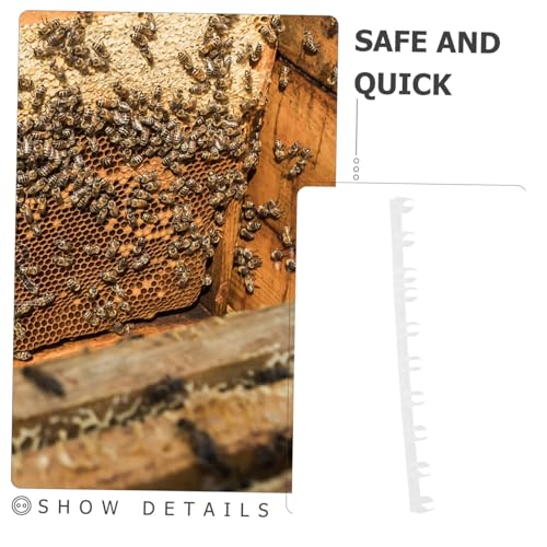 Mipcase 10pcs Hive Spacing Strip for Beekeepers Plastic Beehive Honeycomb Frame Spacers Beekeeping Tools