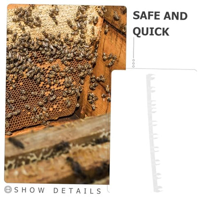 Mipcase 10pcs Hive Spacing Strip for Beekeepers Plastic Beehive Honeycomb Frame Spacers Beekeeping Tools