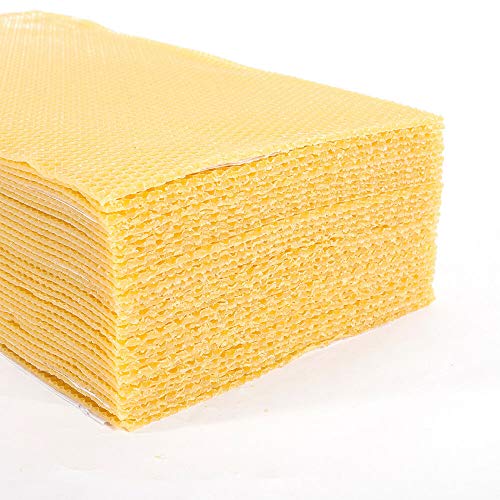 Honeycomb Bee Wax Foundation, 30 Pcs Honeycomb Foundation Beehive Wax Frames Waxing Beekeeping Equipment Tools 195 * 415mm (US Stock)