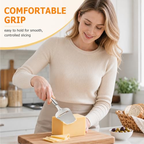2pcs Cheese Peeler,Cheese Shaver,Cheese Slicer,Cheese Plane,Cheese Slicers For Block Cheese,Stainless Steel,For Cutting Butter Or Chopping Citrus Fruits, Carrots, And Other Hard Vegetables