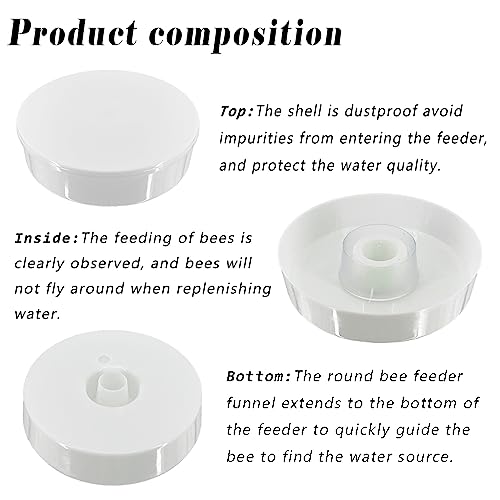 Hive Top Feeder, 2Pack Bee Hive Feeder with Bee-Safe Feeding Access | 1.8L hive top feeder designed for fewer refills, internal feeding, and seasonal colony support in 8 and 10 frame hives