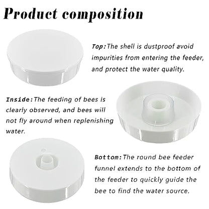 Hive Top Feeder, 2Pack Bee Hive Feeder with Bee-Safe Feeding Access | 1.8L hive top feeder designed for fewer refills, internal feeding, and seasonal colony support in 8 and 10 frame hives