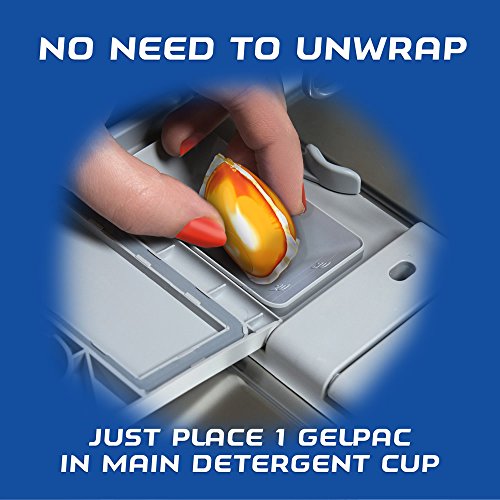 Finish Gelpacs Dishwasher Detergent, Orange Scent, 32 Count - size: 32 Count (Pack of 1)