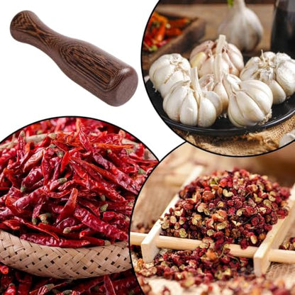Pounder - Manual Non-Slip Wooden Masher | Ergonomic Hardwood Vegetabl | Pickling Fermentation Sauerkraut Pounder for Meat Vegetable Cabbage Pickle Food Canning Brewing Tamping Meal Prep Kitchen