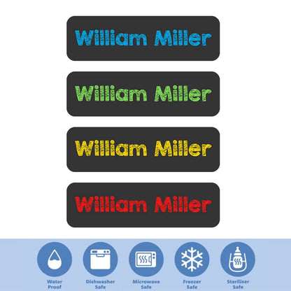 Custom Waterproof Dishwasher Safe Kid Name Labels for Daycare(128 Pack), Camp, School Supply, Baby Bottles, Lunch Boxes and Cups, Travel. Cute Personalized Design Name Stickers (Pattern 18) - color: Pattern 18