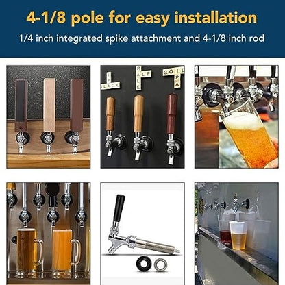 Beer Growler Tap System, Mini Beer Keg Growler 5L Stainless Steel Portable Pressurized Home Dispenser System with 60PSI Pressure Regulator for Homebrew Craft and Draft Beer