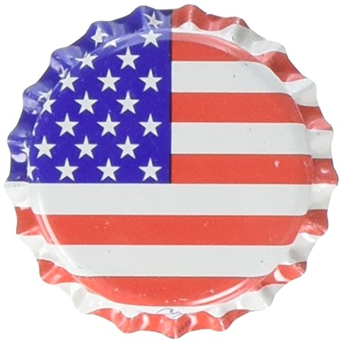 Home Brew Ohio Crown Caps with Oxy-Liner-576 Caps (American Flag) Multi - color: Multi