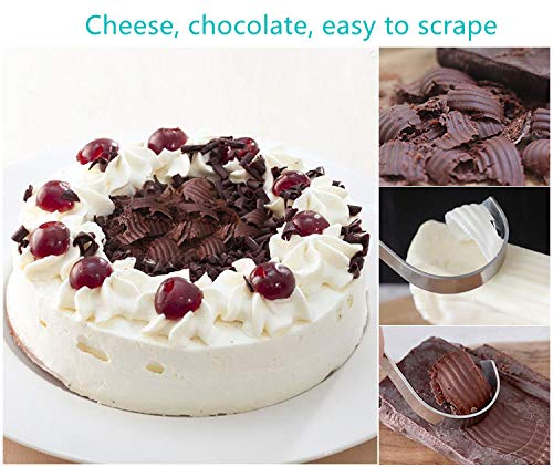 Cheese Scraper Cheese Grater,Chocolate Shaver,Chocolate Scraper Cheese Shaver, Handheld Stainless Steel,Used In The Kitchen, Baking, And Making Baby Food(2 Packs）