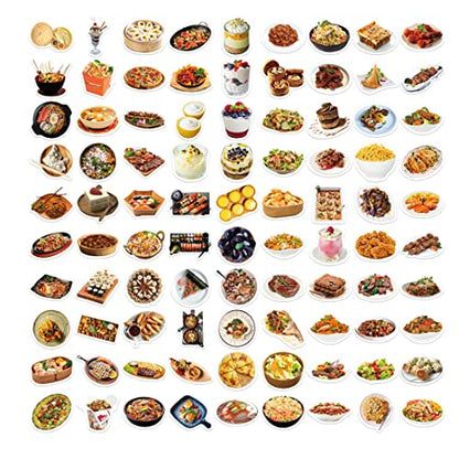 180Pcs Food Stickers Aesthetic Vinyl Stickers Cute,Waterproof,Trendy Stickers for Labels,Scrapbooking,Wedding Place Cards,Water Bottles,Laptop,Phone,Guitar,Luggage - color: Colorful