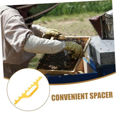 Holibanna Beehive Frame Holder Beekeeping Hive Spacer Plastic Frame Tool Beehive Accessory Beekeeping Spacing Tool Lightweight