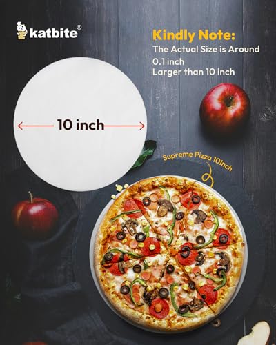 Katbite 10 Inch Parchment Paper Rounds, 400Pcs Round Parchment Paper for Cake Baking, Air Fryer Liners, Freezing, Tortilla Press(2 Pack of 200Pcs) - size: 10inch-400