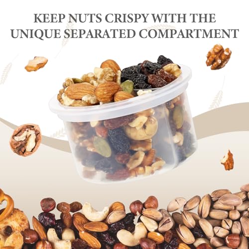 SOLIGT 4 Pack Overnight Oats Containers with Lids, Folding Spoons and Divided Compartments for Fruit & Nuts, Small Glass 16oz Mason Jars for Oatmeal (4 Set-Oat White/Green/Rose/Blue) - color: 4 Set-Oat White/Organic Green/Rose Pink/Sky Blue