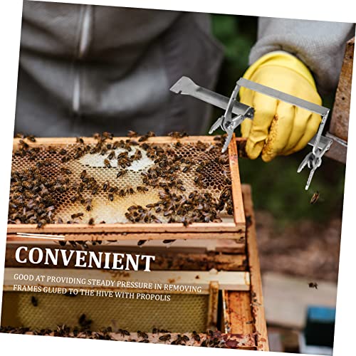 HANABASS Metal Beekeeping Frame Holder Beehive Frame Lifter Spleen Clip Scraper Beekeeping Tool