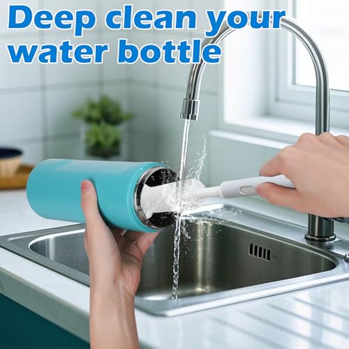 Palksky Water Bottle Cleaner Brush Kit for Hydroflask, Wide Straw Lid Brushes and Long Handle Scrubbing Bottles Brush for Hydro Flask 16/24/32/40 oz Cups - size: 4 Pack
