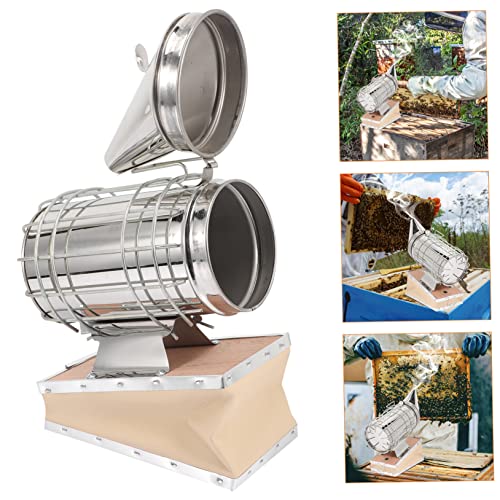 VICASKY Beehive Smoker Tool Portable Bee Smoker Box for Beekeeping Protective Heat Shield