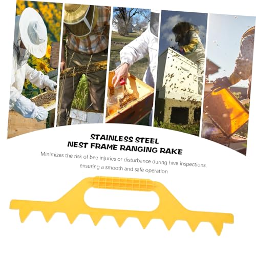UKCOCO Beehive Frame Spacer Tool Durable Plastic Beekeeping Equipment Lightweight Frame Holder for Accurate Hive Management Reusable Beehive Strip Spacer for All Skill Levels