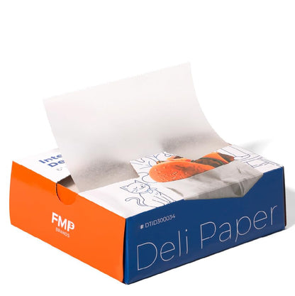 Fit Meal Prep [500 Pack] 6 x 10.75" Wax Paper Sheets for Food, Interfolded Precut Deli Paper, Pop Up Grease-Proof Sandwich Paper Wraps, Waterproof for Lunch, Food Basket, Microwave Cover, BBQ - size: 6 x 10.75"