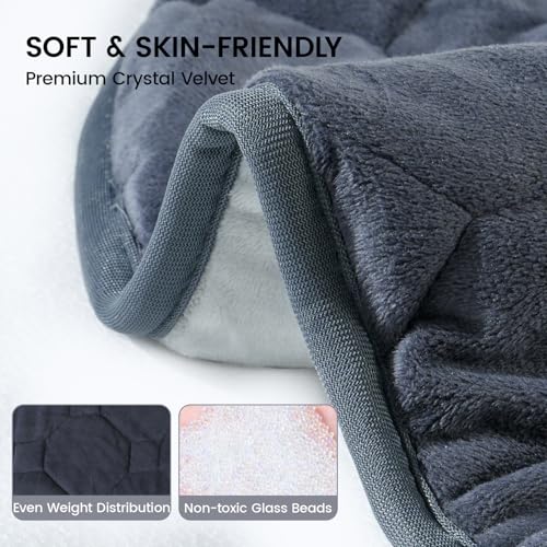 immtree Weighted Heating Pad for Period Cramps, 29" x 24" Extra Large Electric Heated Pads 5 lbs, Back Shoulder Knee Abdomen Pain Relief, Soft Warm Heavy Lap Blanket, Dark Grey - color: Dark Grey, size: 29"x24" 5 Pound