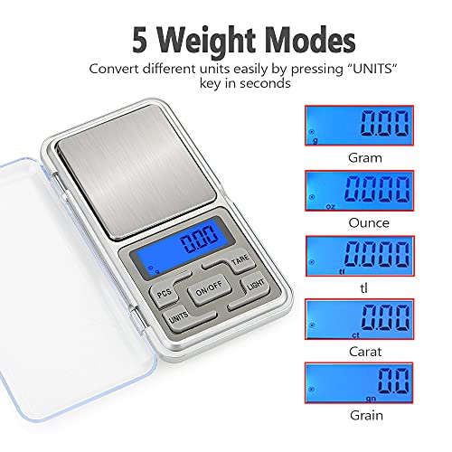 Digital Pocket Scale, 500g Capacity High Precision Balance of 0.01g, Mini Electronic Grams Reloading Scale, Food Scale, Jewelry Scale, Kitchen Scale - style: 2pcs