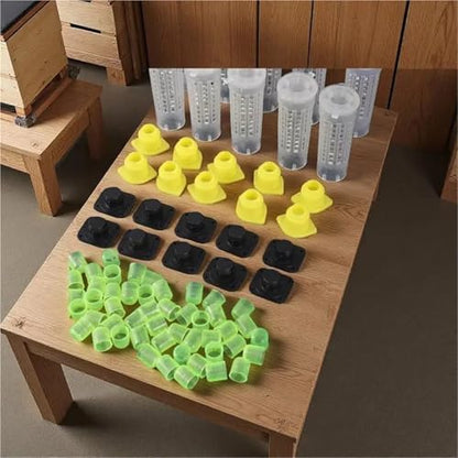 Bee Rearing Kit 2 Sets Beekeeping Cages King Queen Rearing System Plastic Bee Catcher Box Cell Cups Complete Kit Apicultura Tools Supplies for Beginners and Bee Keeper