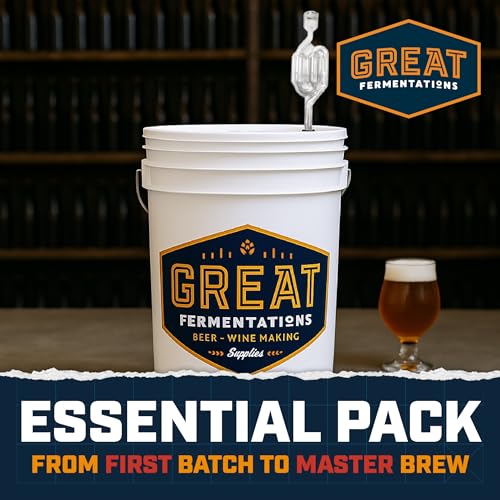 2 Pack 6.5 Gallon Fermenting Buckets with Lids and Handles - BPA-Free Food Grade Fermentation Bucket with Airlocks - Reusable Brewing Containers for Home Brewing Enthusiasts - size: 2-Pack Bucket Kit (2 Lids + 2 Airlocks)