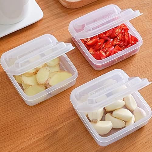2 Pack Sliced Cheese Container for Fridge, Clear Plastic Butter Block Cheese Slice Storage Box with Flip Lid for Refrigerator Food Vegetable