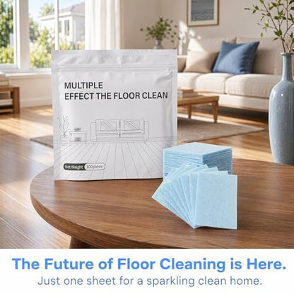 100 Piece Floor Cleaning Tablets, Multi-Surface Cleaner, Water Soluble Floor Cleaner for for Hardwood, Tile, Laminate Floors, Home Cleaning for Kitchen, Bathroom & Living Room