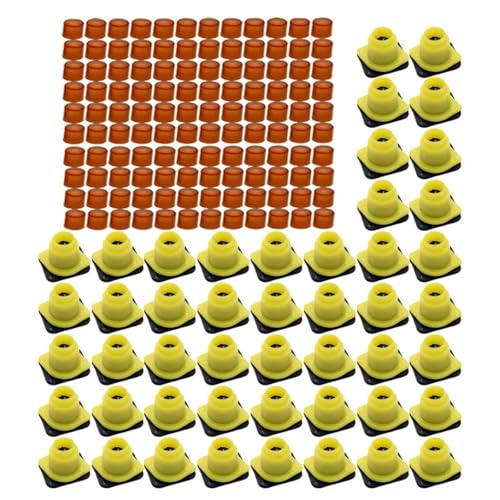 240PCS Brown Cell Cup 100PCS Larva Breeding Base Cap Tools Queen Rearing System Beekeeping Supplies Bee Farm Apiculture