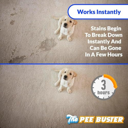 Pet Stain Remover – Refillable Cleaning Bottle with 5 Dissolvable Tablets – Multi-Surface Cleaner for Dog & Cat Urine on Carpet, Tile, Hardwood & Fabric