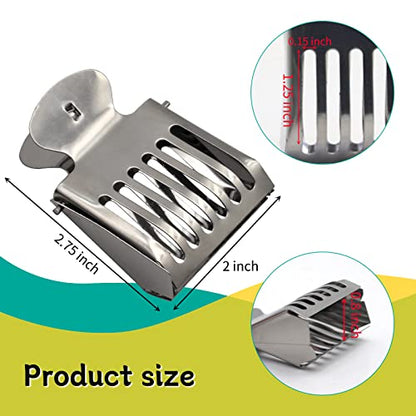 Beekeeping Bee Queen Cage Catcher Clips, Stainless Steel Beekeeper Catching Tool,Beekeeping Equipment (6 Pack)