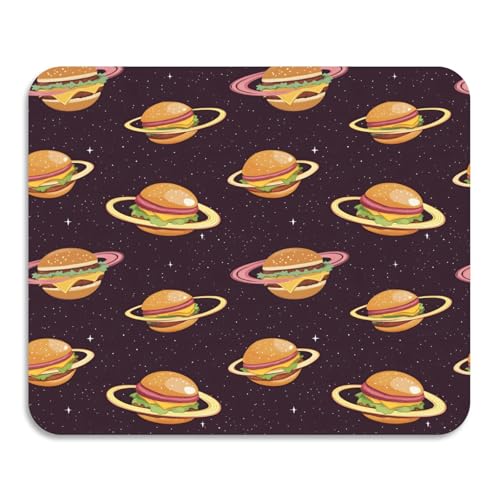 Cheese Burgers Galaxy Dish Drying Mat for Kitchen Counter, Medium Drainer Mats with Non-slip Rubber Backed, Dish Drainer Rack Mats for Coffee Maker Coffee Pot - size: 19.7" x 15.7"