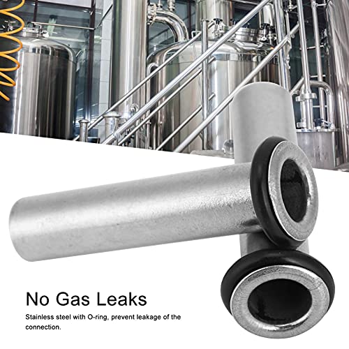 2Pcs Stainless Steel Dip Tube Gas in Homebrew Lock Corny Keg Liquid for Beer Brewing