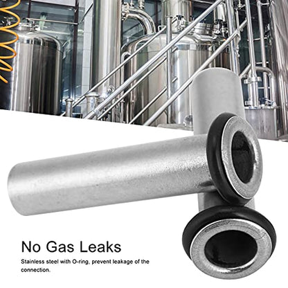 2Pcs Stainless Steel Dip Tube Gas in Homebrew Lock Corny Keg Liquid for Beer Brewing