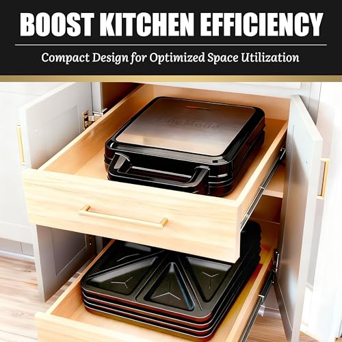 FineMade Panini Grill Press Breakfast Sandwich Maker 3 in 1, Electric Griddle Panini Press, Grilled Cheese Maker, Sandwichera Electrica, Belgian Waffle Maker with Removable Plates - style: Panini Grill Press Maker