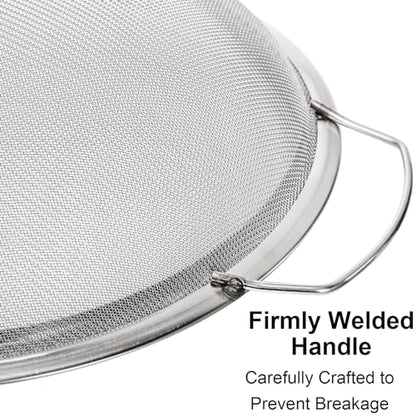 Jucoan 2 Pack Fine Mesh Paint Strainer, 11.5 Inch Stainless Steel 60 Mesh Paint Filter Fit 5 Gallon Bucket