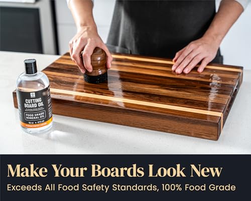 Mevell Food Grade Mineral Oil Made in USA 16 Oz, Butcher Blocks and Kitchen Countertops Conditioner, Food Safe Cutting Board Oil, Finish for Marble, Soapstone - size: 5.5"L x 3.5"W