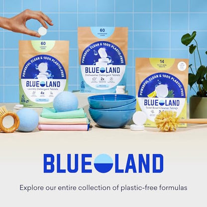BLUELAND Multi-surface Cleaner, 4-Pack Refill, Fresh Lemon Scent, All-Purpose, Eco-Friendly Cleaning Supplies, 4 x 24 Fl oz - style: 4 Pack