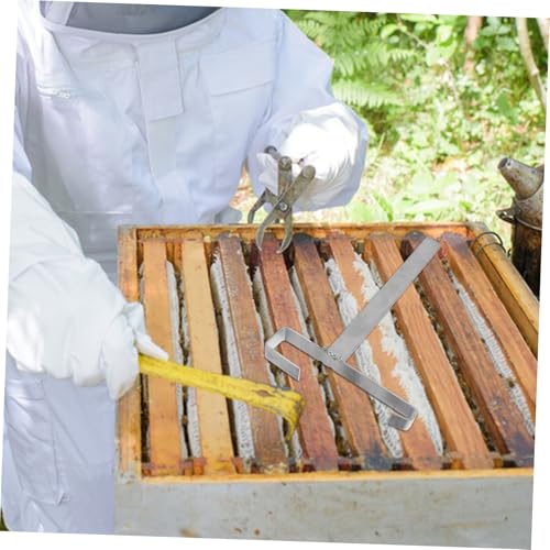 2pcs Stainless Steel Beehive Frame Holder Perch Stand Beekeeping Frame Support Tools for Efficient and Spacing