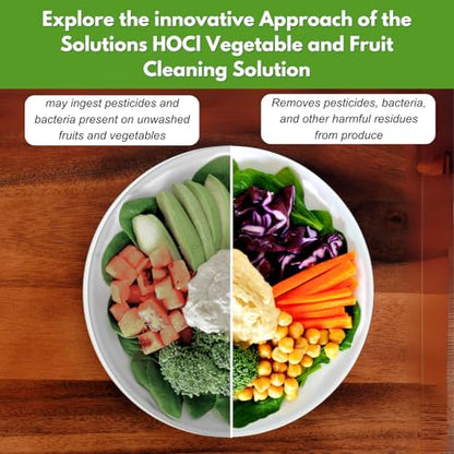 Solutions HOCL - Vegetable and Fruit Cleaner - 1360.78Grams Pack