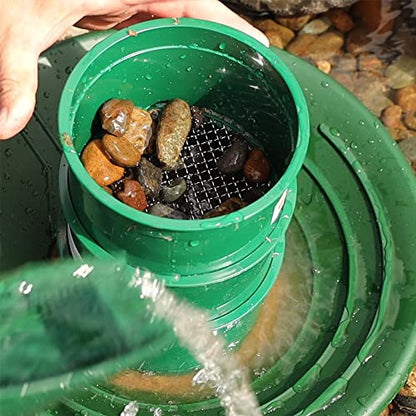 ASR Outdoor 8pc Complete Gold Panning Classifier Sifting Screen Set - size: (8) Piece Set