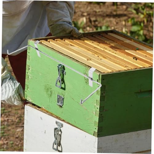 VANZACK Stainless Steel Beehive Frame Rack Bee Hive Tool Bee Hive Stand Beekeeping Frame Holder Space-Saving Design