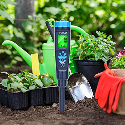 Digital pH Tester for Soil, Soil pH Test Kit for Indoor Potted Plants, Professional pH Meter for Soil and Water, Measuring Soil pH for Garden, Grass,Lawn, Greenhouse,Outdoor,Farming, Yard Use - style: Digital Soil pH Meter