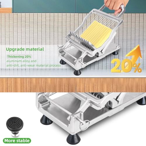 Commercial Cheese Slicer With Wire1 cm & 2 cm Cheese Cutter Butter Cutting Board Machine Aluminum Alloy Commercial Cheese Slicer with 316 Stainless Steel Wire Kitchen Cooking Baking Tool - size: 0.39" & 0.78"