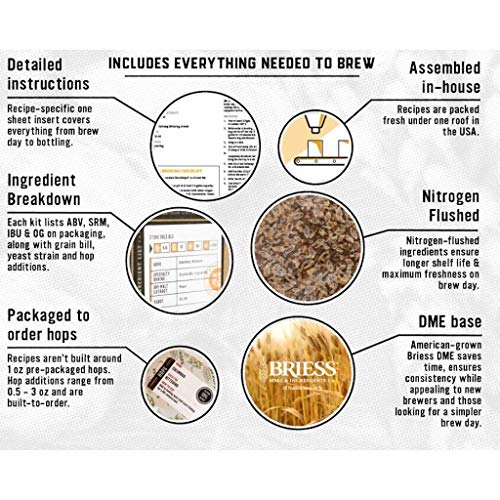 Craft a Brew - Beer Recipe Kit - Oak Aged IPA - Home Brewing Ingredient Refill - Beer Making Supplies - India Pale Ale - 5 Gallons - color: Oak Aged IPA