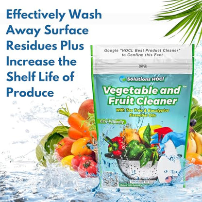 Solutions HOCL - Vegetable and Fruit Cleaner - 500Grams Pack