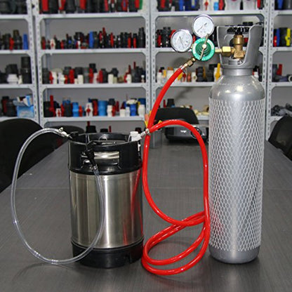 PERA 3/16" ball lock beer line assembly & 5/16" ball lock gas line assembly for beer making