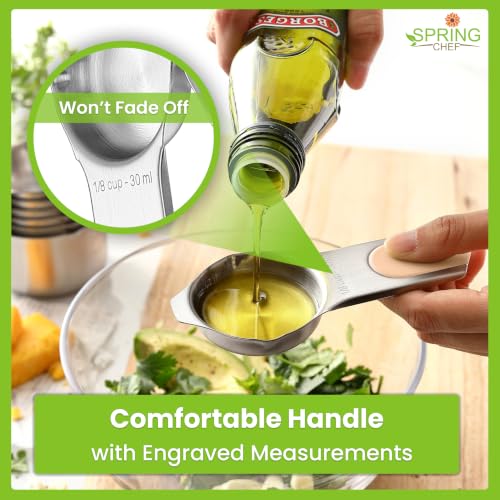 Spring Chef Magnetic Measuring Cups & Spoons Set of 15 - Desert Sunset | Stainless Steel, Patented, BPA Free, Strong Magnets, Heavy Duty - color: Desert Sunset, size: Set of 15
